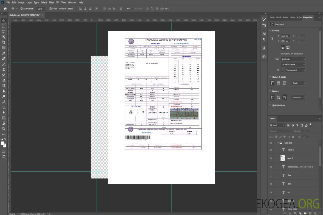 PAKISTAN FAISALABAD facture de services publics pour entreprises Modèle Word et PDF template PAKISTAN FAISALABAD facture de services publics pour entreprises Modèle Word et PDF template